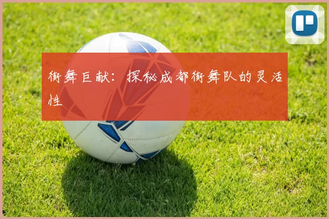 街舞巨献：探秘成都街舞队的灵活性